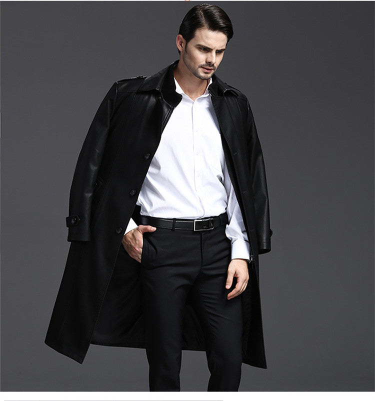 Men's leather coat