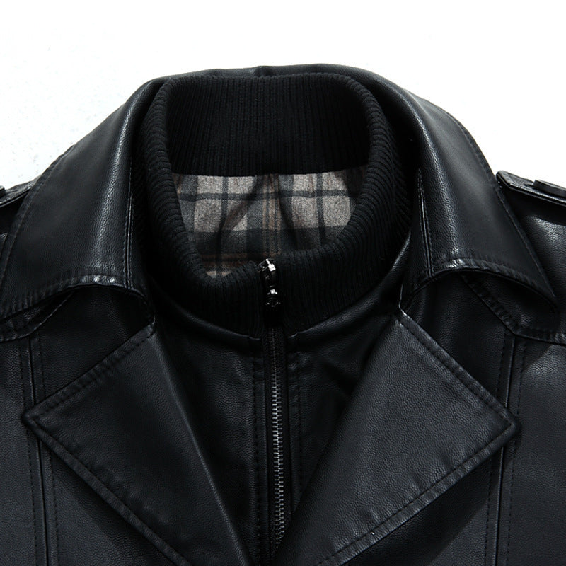 Men's leather coat