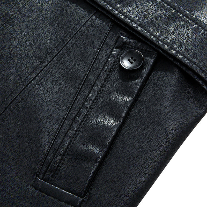 Men's leather coat