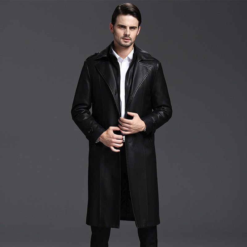 Men's leather coat