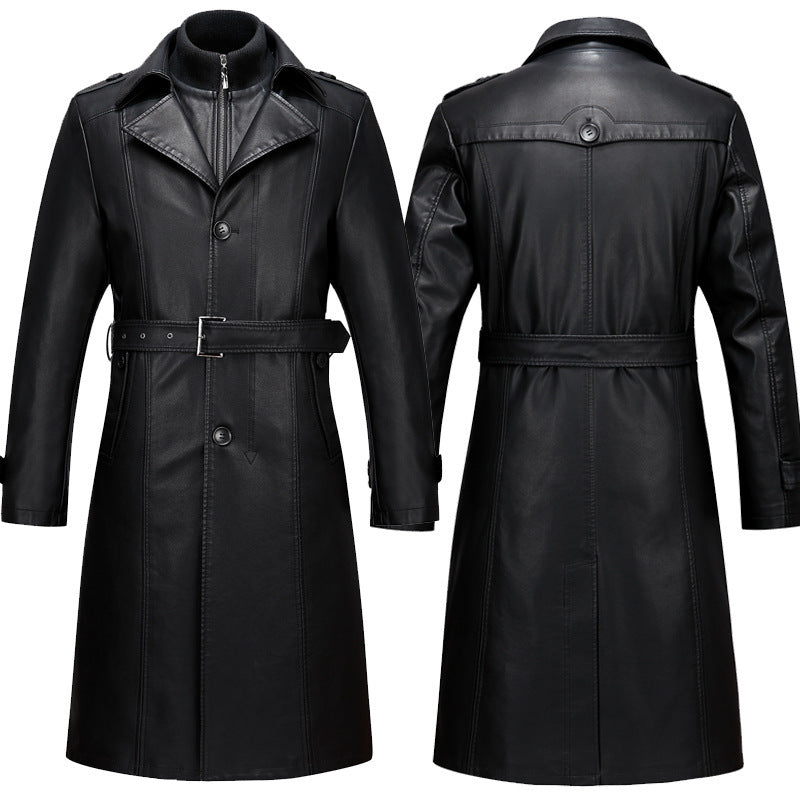 Men's leather coat